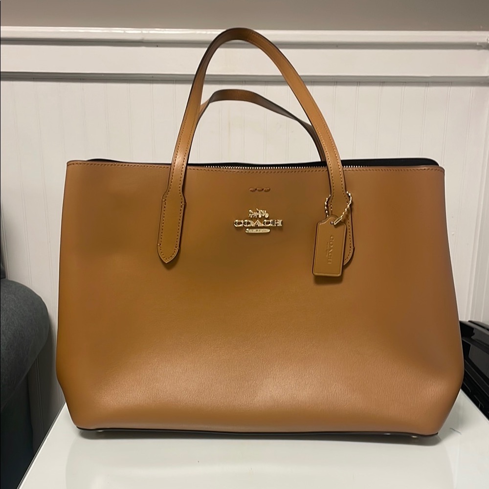 Coach Tan Leather Tote Bag